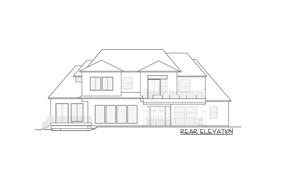 Plan 666187RAF: 2-Story European Home Plan with Sun Room - Image #7 - European, French Country, Transitional
