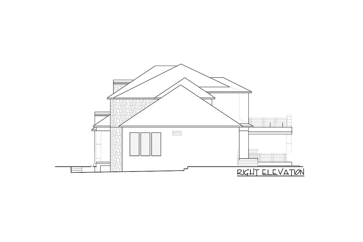 Plan 666187RAF: 2-Story European Home Plan with Sun Room - Image #8 - European, French Country, Transitional