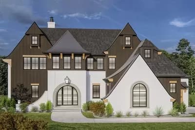 4-Bed Transitional House Plan Under 3800 Square Feet with Game Room Expansion