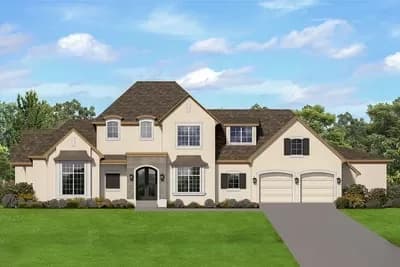 4-Bed European Home Plan with Game Room and Large Lanai