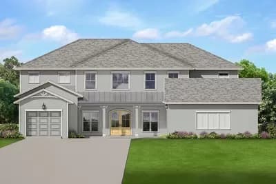 Transitional Country Home Plan Just Under 5,000 Square Feet
