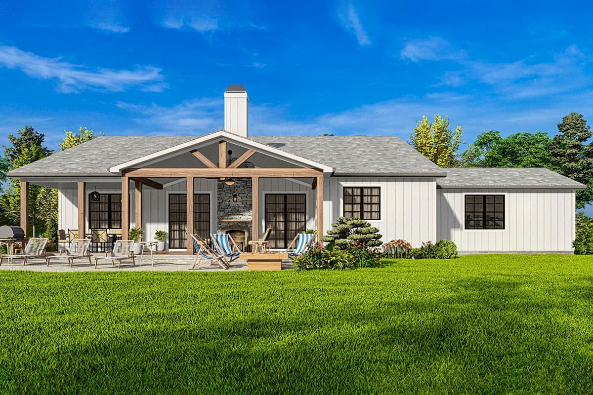 Plan 25800GE: Rustic One-Story Country Craftsman Home Plan Under 2300 Square Feet with 2-Car Garage - Image #10 - Country, Craftsman, Ranch, Rustic