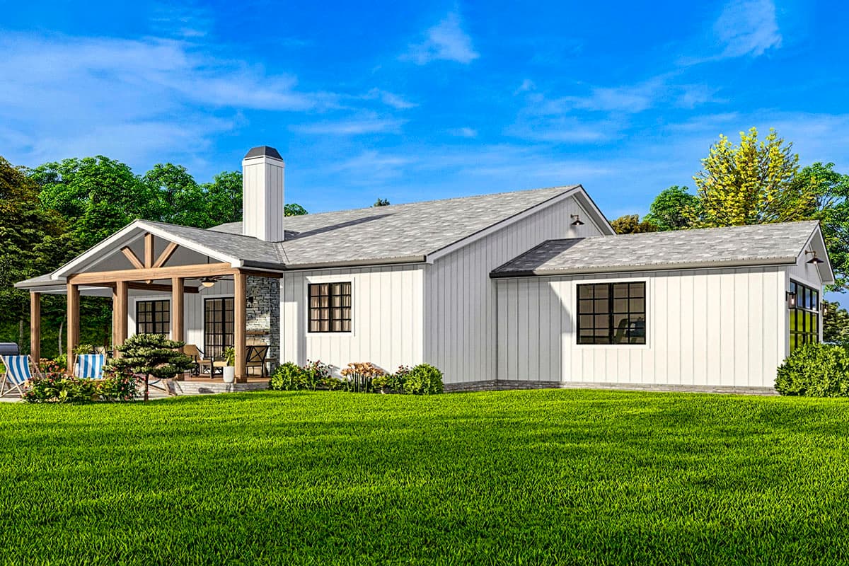 Plan 25800GE: Rustic One-Story Country Craftsman Home Plan Under 2300 Square Feet with 2-Car Garage - Image #11 - Country, Craftsman, Ranch, Rustic