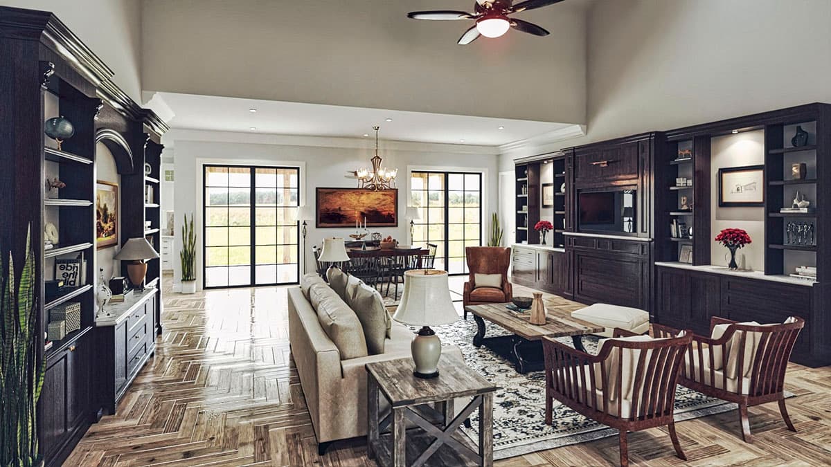 Plan 25800GE: Rustic One-Story Country Craftsman Home Plan Under 2300 Square Feet with 2-Car Garage - Image #16 - Country, Craftsman, Ranch, Rustic