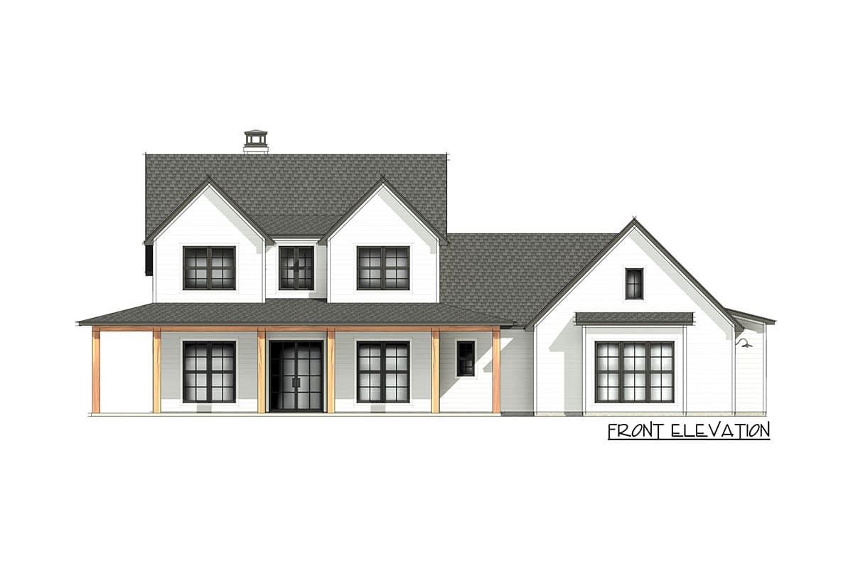 Plan 818042JSS: 4-Bed Modern Farmhouse Plan with Wraparound Porch - 2755 Sq Ft - Image #11 - Farmhouse, Modern Farmhouse, New American, Southern, Traditional