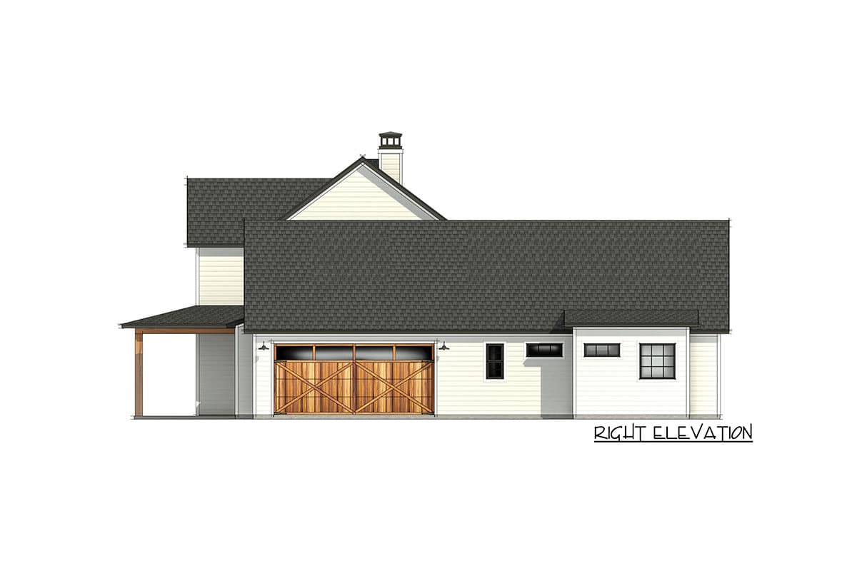Plan 818042JSS: 4-Bed Modern Farmhouse Plan with Wraparound Porch - 2755 Sq Ft - Image #14 - Farmhouse, Modern Farmhouse, New American, Southern, Traditional