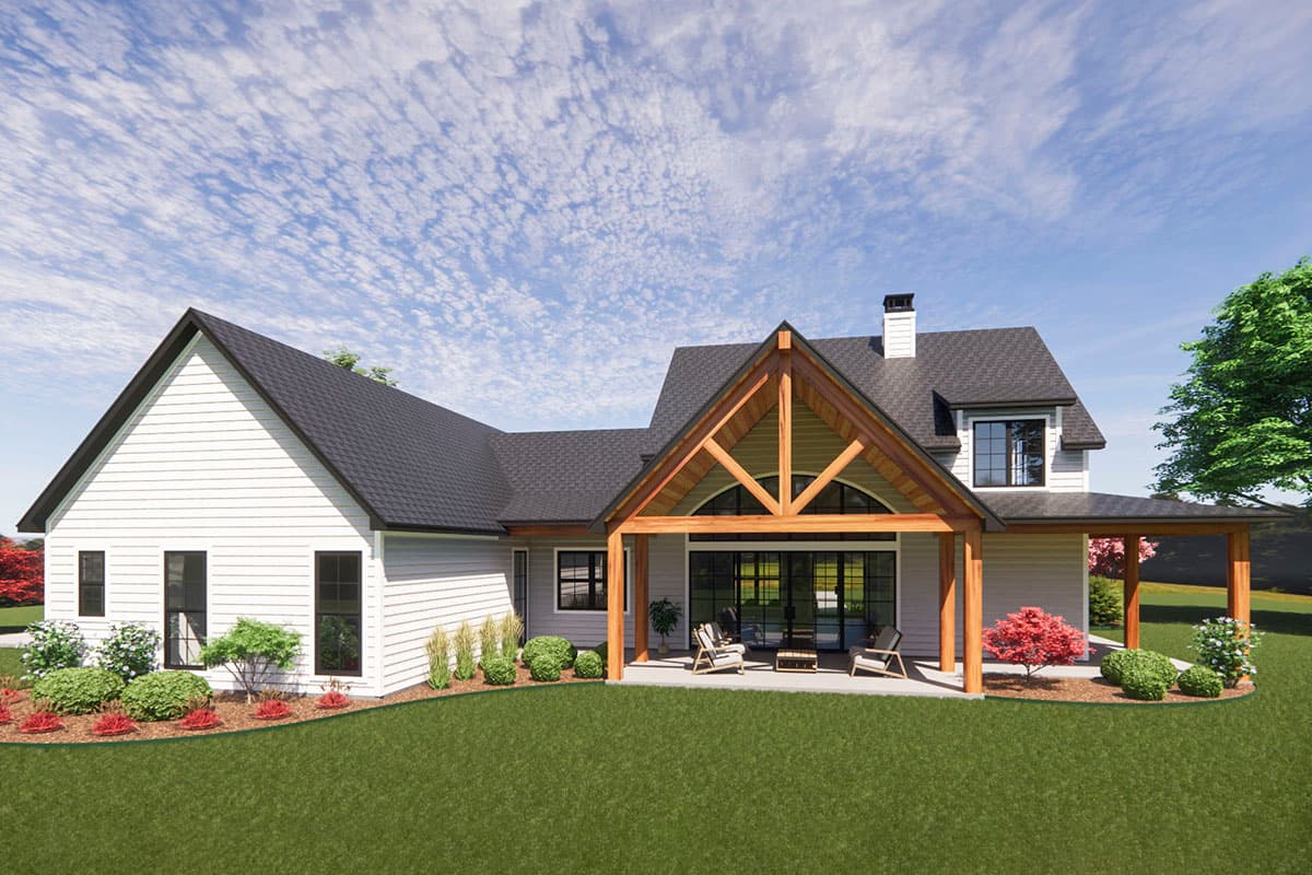 Plan 818042JSS: 4-Bed Modern Farmhouse Plan with Wraparound Porch - 2755 Sq Ft - Image #8 - Farmhouse, Modern Farmhouse, New American, Southern, Traditional