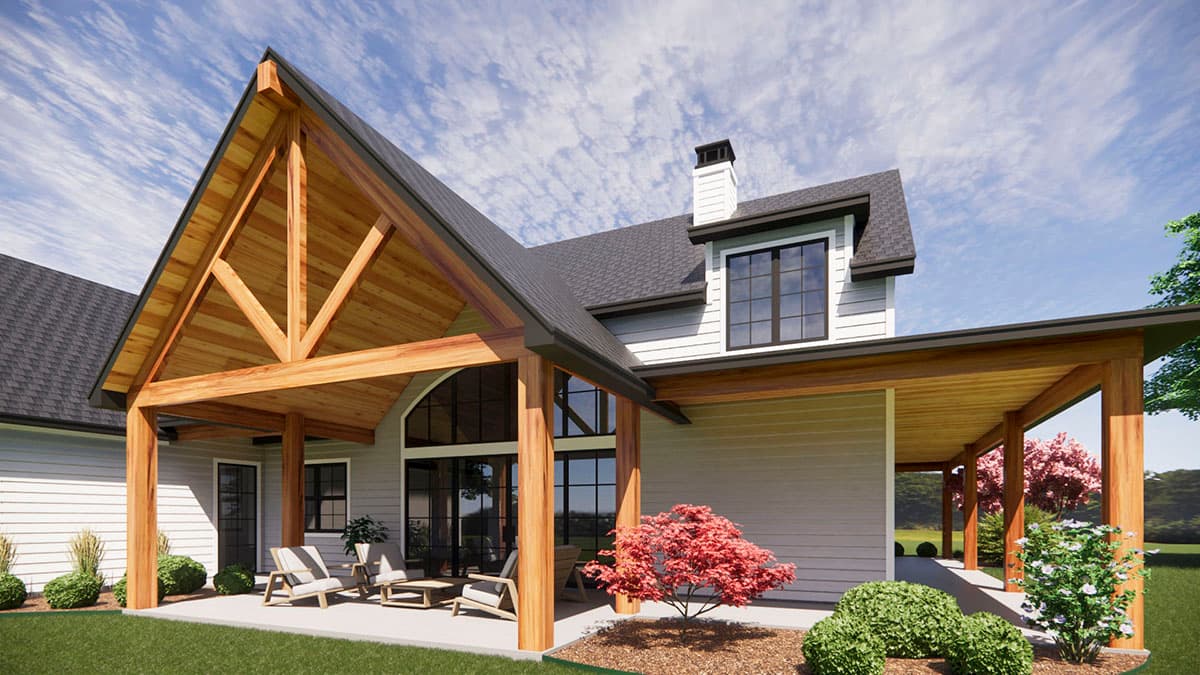 Plan 818042JSS: 4-Bed Modern Farmhouse Plan with Wraparound Porch - 2755 Sq Ft - Image #10 - Farmhouse, Modern Farmhouse, New American, Southern, Traditional