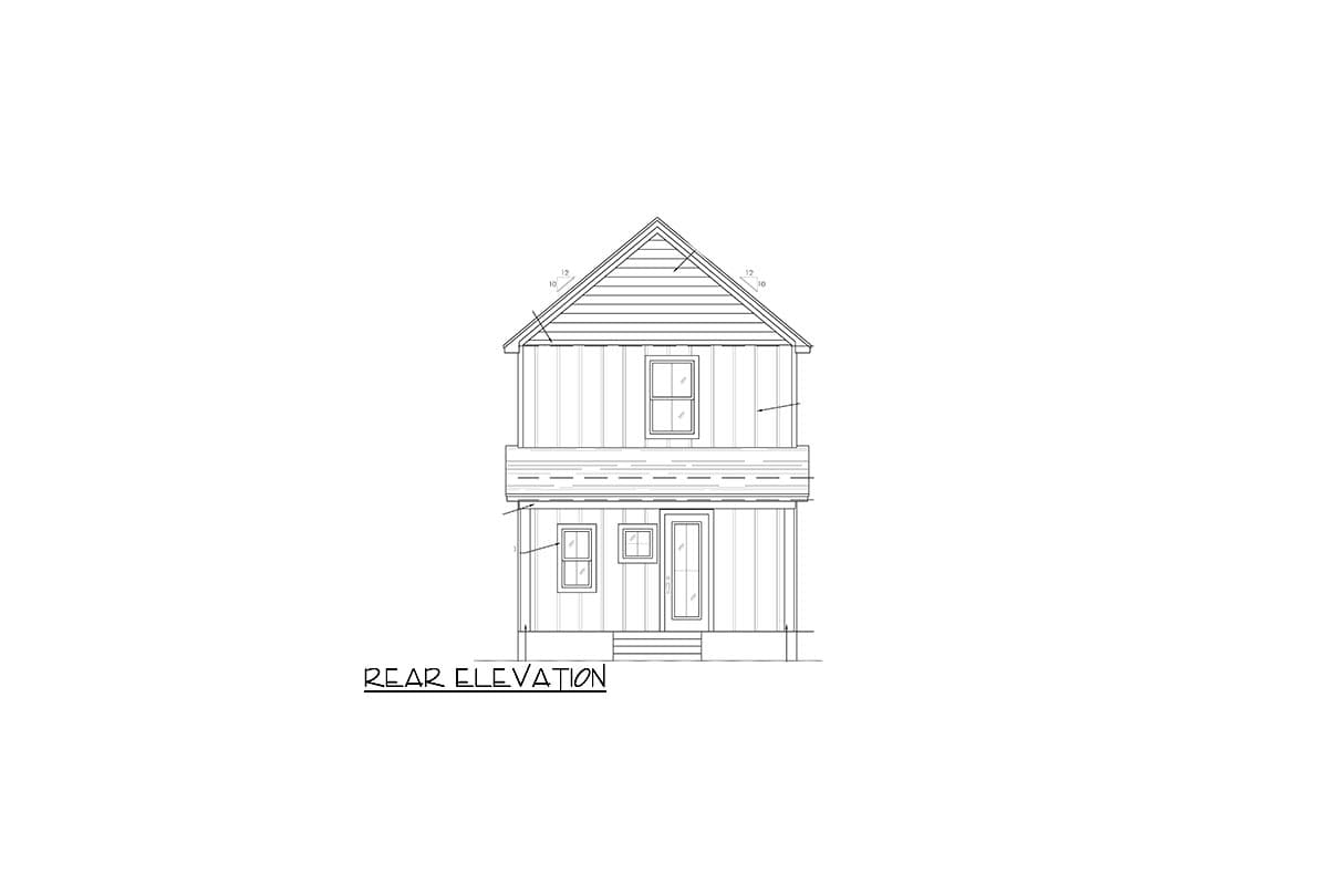 Plan 421505CHD: 3-Bed Townhome Plan with 1-Bed Apartment Above Garage - Image #20 - Country, Craftsman, New American, Rustic