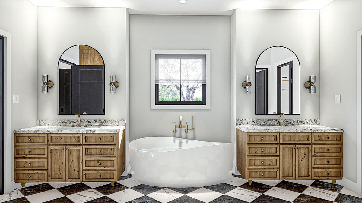 Plan 623197DJ: One-Story Mediterranean-Style House Plan Under 1800 Square Feet with 3 Bedrooms - Image #15 - European, Mediterranean, Ranch, Southern, Tuscan