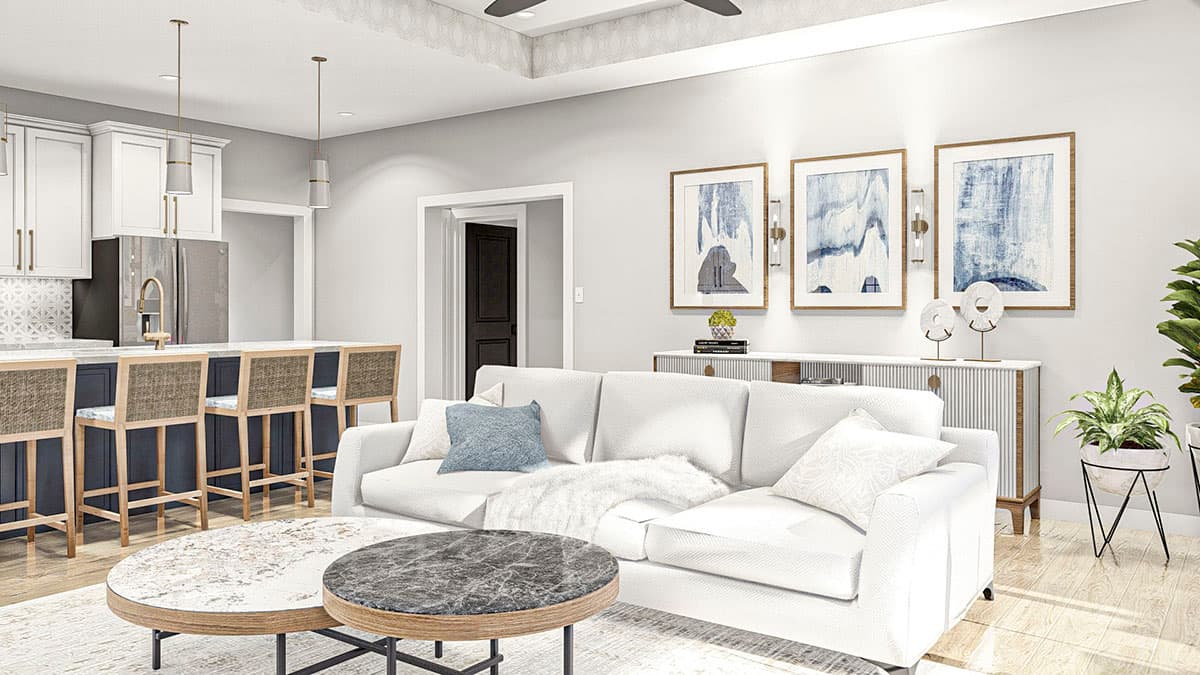 Plan 623198DJ: 3-Car 2-Bed Garage Apartment Plan with Mixed Material Exterior - Image #8 - Carriage, Craftsman, New American, Rustic