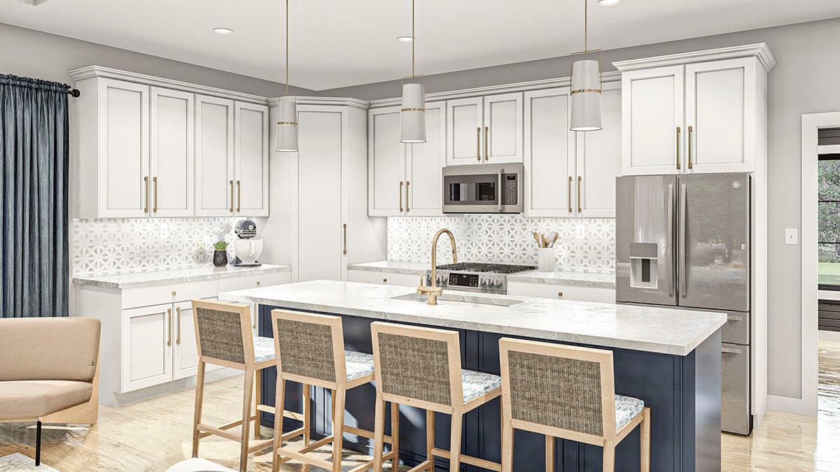 Plan 623198DJ: 3-Car 2-Bed Garage Apartment Plan with Mixed Material Exterior - Image #11 - Carriage, Craftsman, New American, Rustic