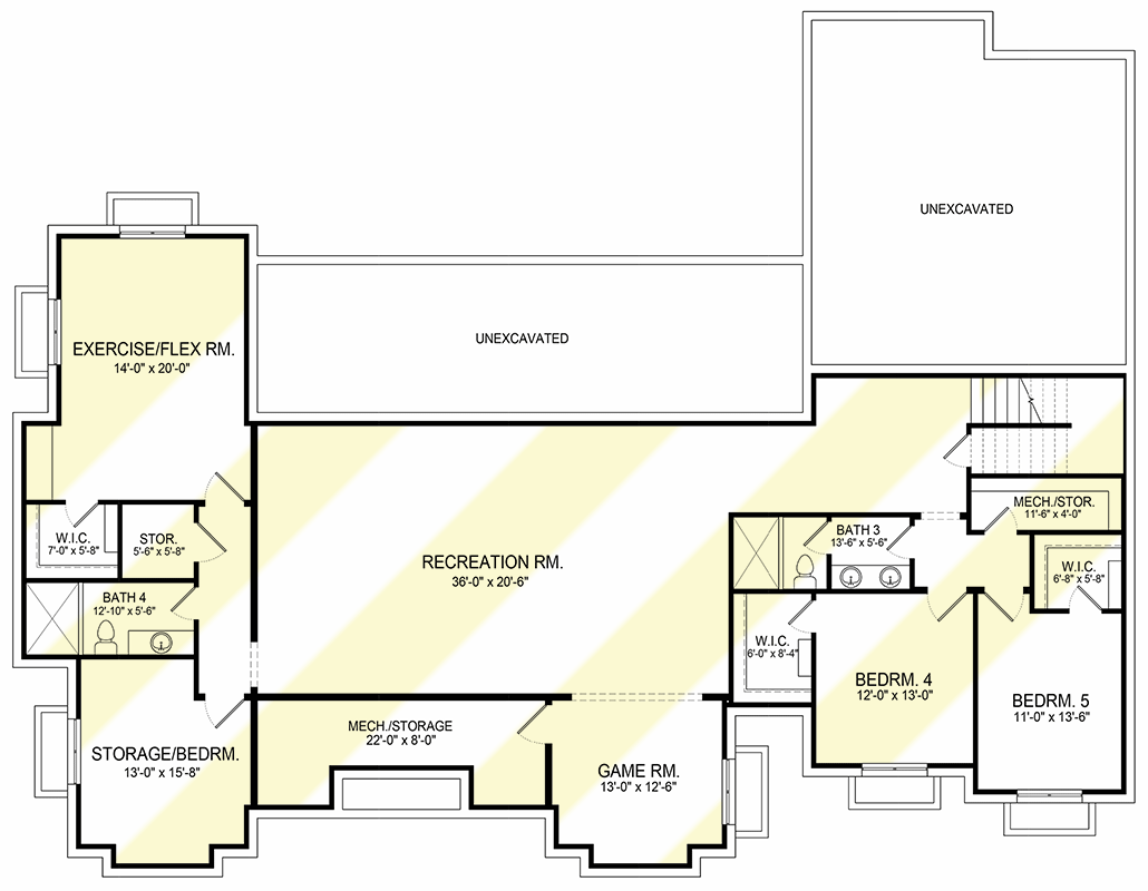 Plan 493004GNT: 3-Bed New American House Plan Under 2900 Square Feet with 2-Car Garage - Floor Plan - Optional Lower Level - Acadian, Contemporary, New American, Ranch