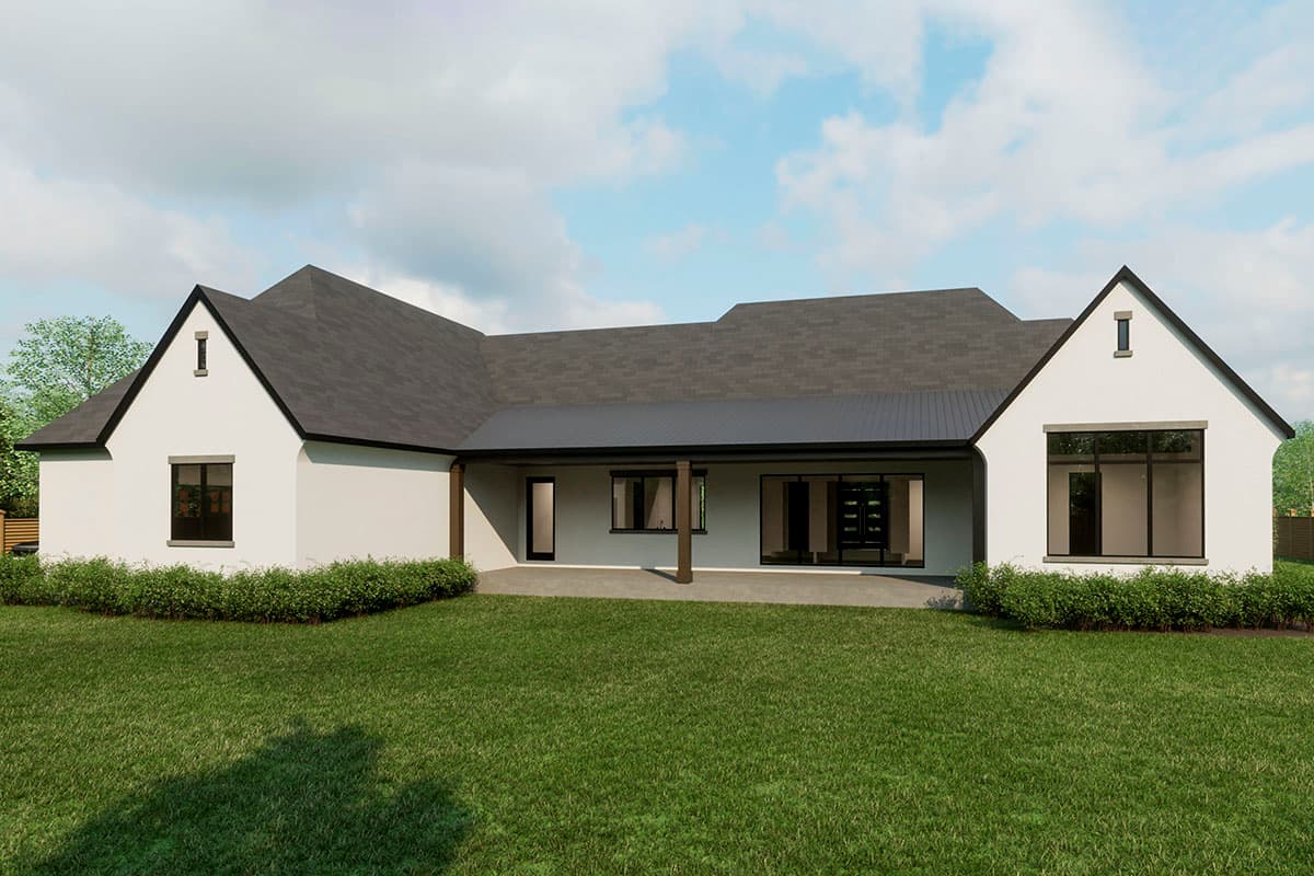 Plan 493004GNT: 3-Bed New American House Plan Under 2900 Square Feet with 2-Car Garage - Image #4 - Acadian, Contemporary, New American, Ranch