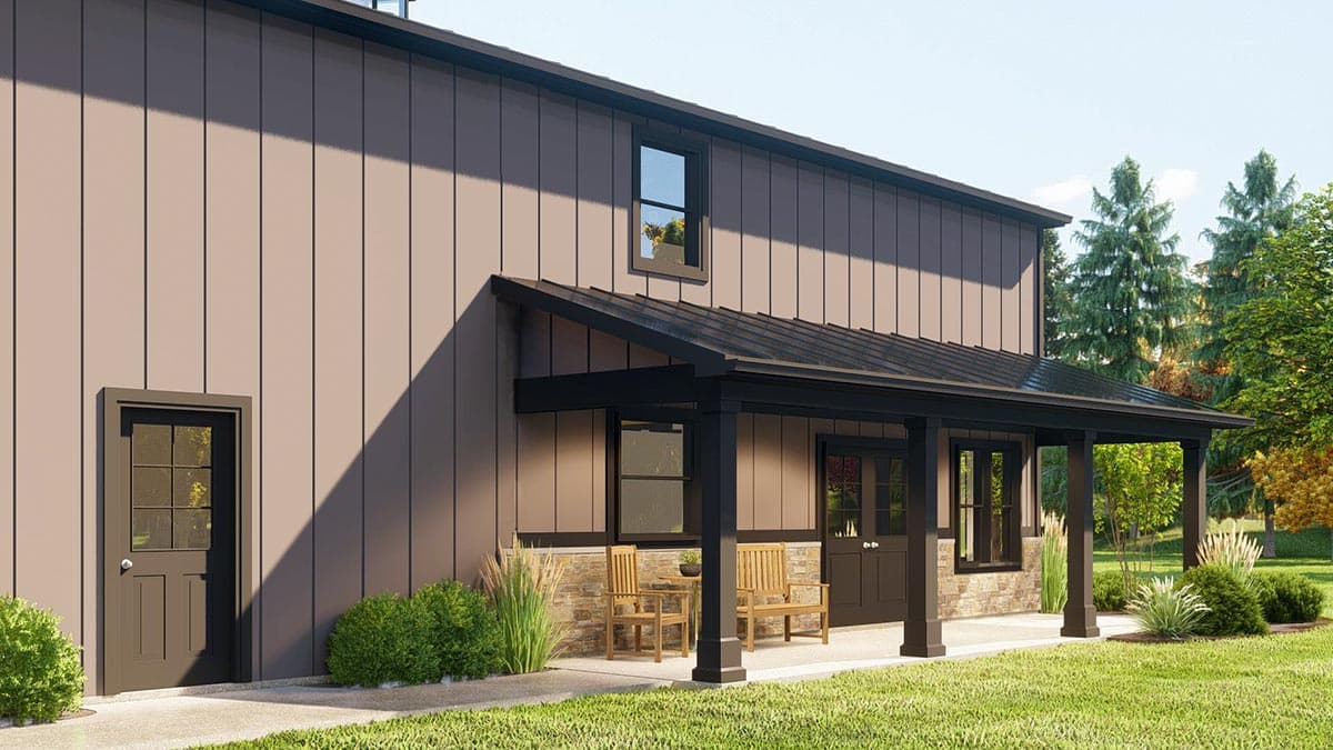 Plan 135222GRA: 3-Bed Barndominium with Main Level Master and 1126 Square Foot Garage - Image #6 - Barndominium, Country, Farmhouse, Rustic, Traditional