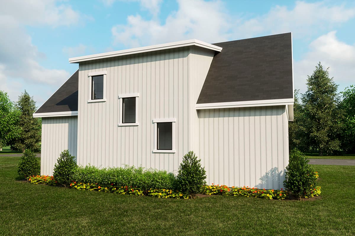 Plan 493006GNT: 882 Square Foot Apartment Above 3-Car Garage - Image #4 - Carriage, Country, Craftsman