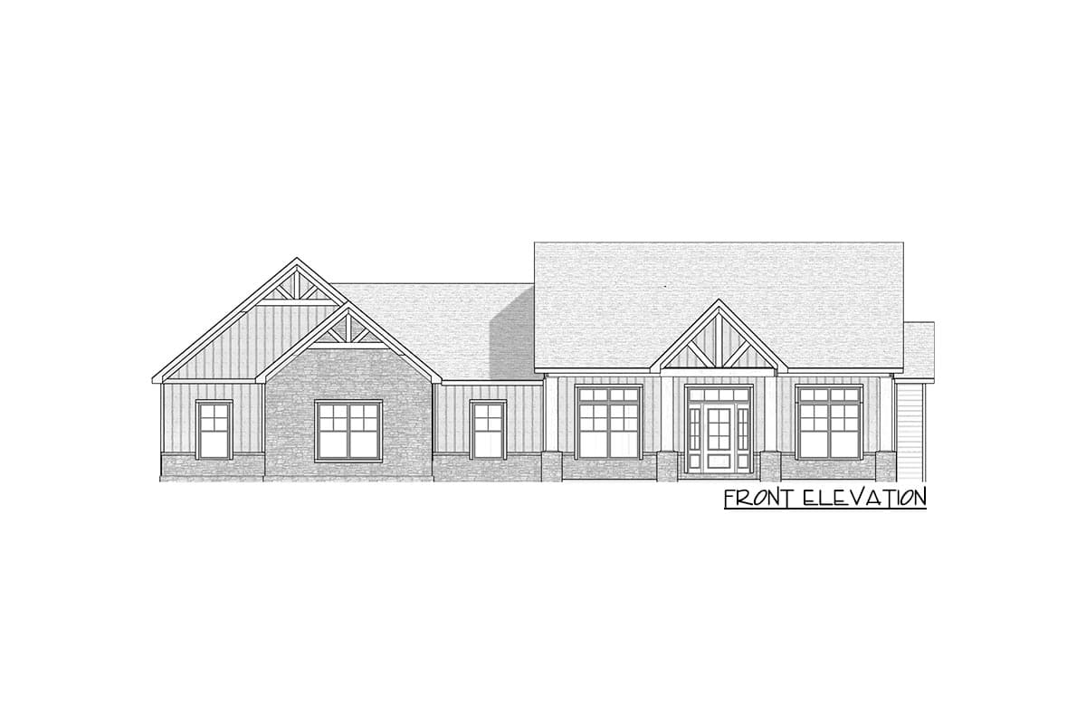 Plan 911025JVD: Country Craftsman House Plan Under 2500 Square Feet with Outdoor Fireplace - Image #7 - Country, Craftsman, New American, Ranch