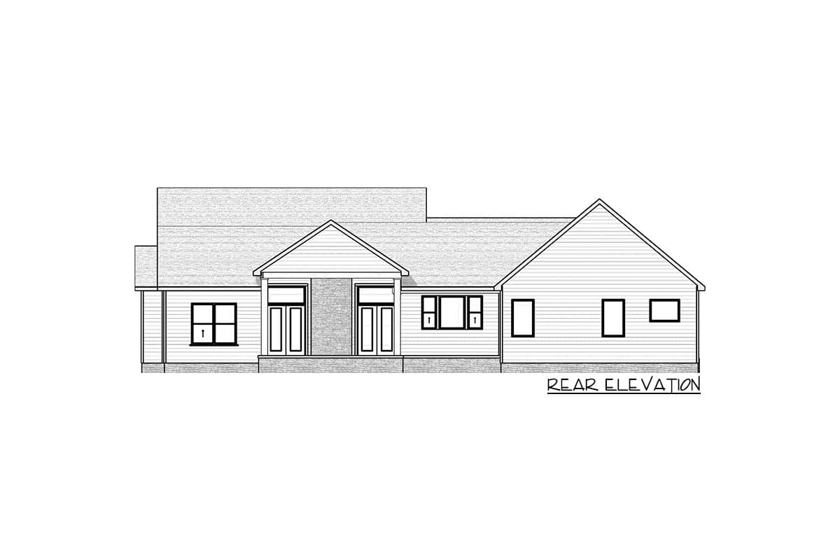 Plan 911025JVD: Country Craftsman House Plan Under 2500 Square Feet with Outdoor Fireplace - Image #9 - Country, Craftsman, New American, Ranch