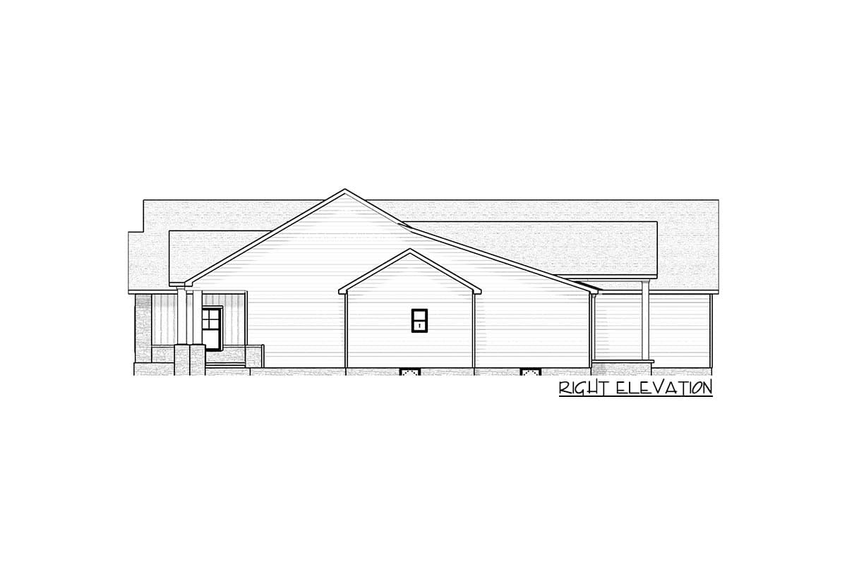Plan 911025JVD: Country Craftsman House Plan Under 2500 Square Feet with Outdoor Fireplace - Image #10 - Country, Craftsman, New American, Ranch