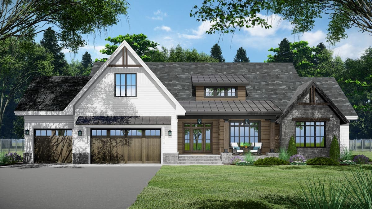 Plan 14369RK: One-Level Modern Farmhouse Plan Under 2300 Square Feet with Home Office - Image #12 - Country, Craftsman, Farmhouse, Modern Farmhouse, New American