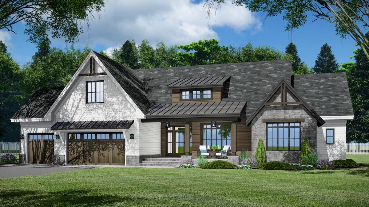 Plan 14369RK: One-Level Modern Farmhouse Plan Under 2300 Square Feet with Home Office - Image #13 - Country, Craftsman, Farmhouse, Modern Farmhouse, New American
