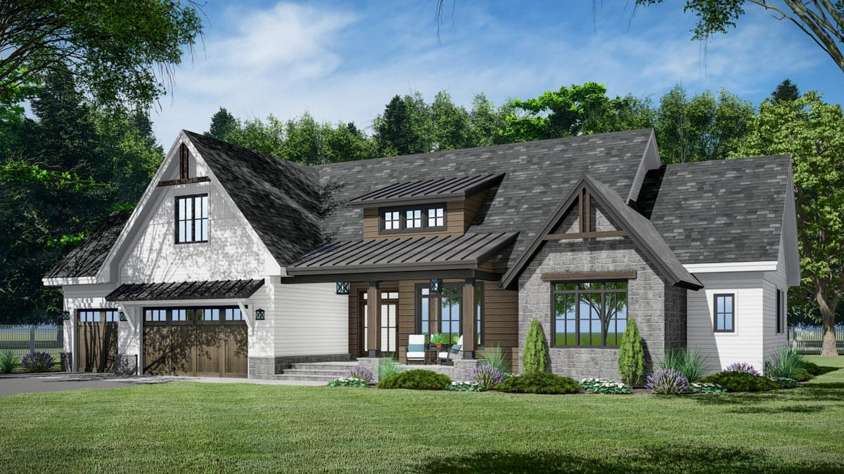 Plan 14369RK: One-Level Modern Farmhouse Plan Under 2300 Square Feet with Home Office - Image #14 - Country, Craftsman, Farmhouse, Modern Farmhouse, New American