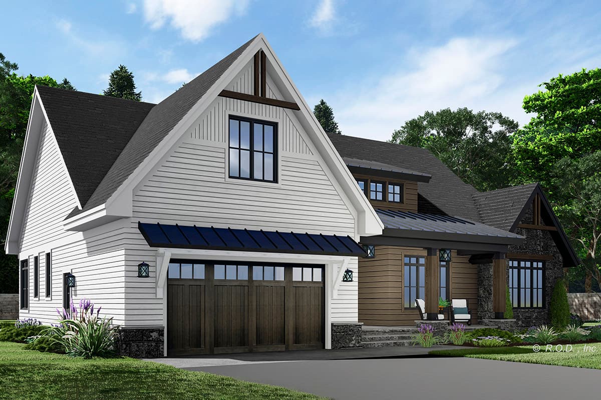 Plan 14369RK: One-Level Modern Farmhouse Plan Under 2300 Square Feet with Home Office - Image #5 - Country, Craftsman, Farmhouse, Modern Farmhouse, New American