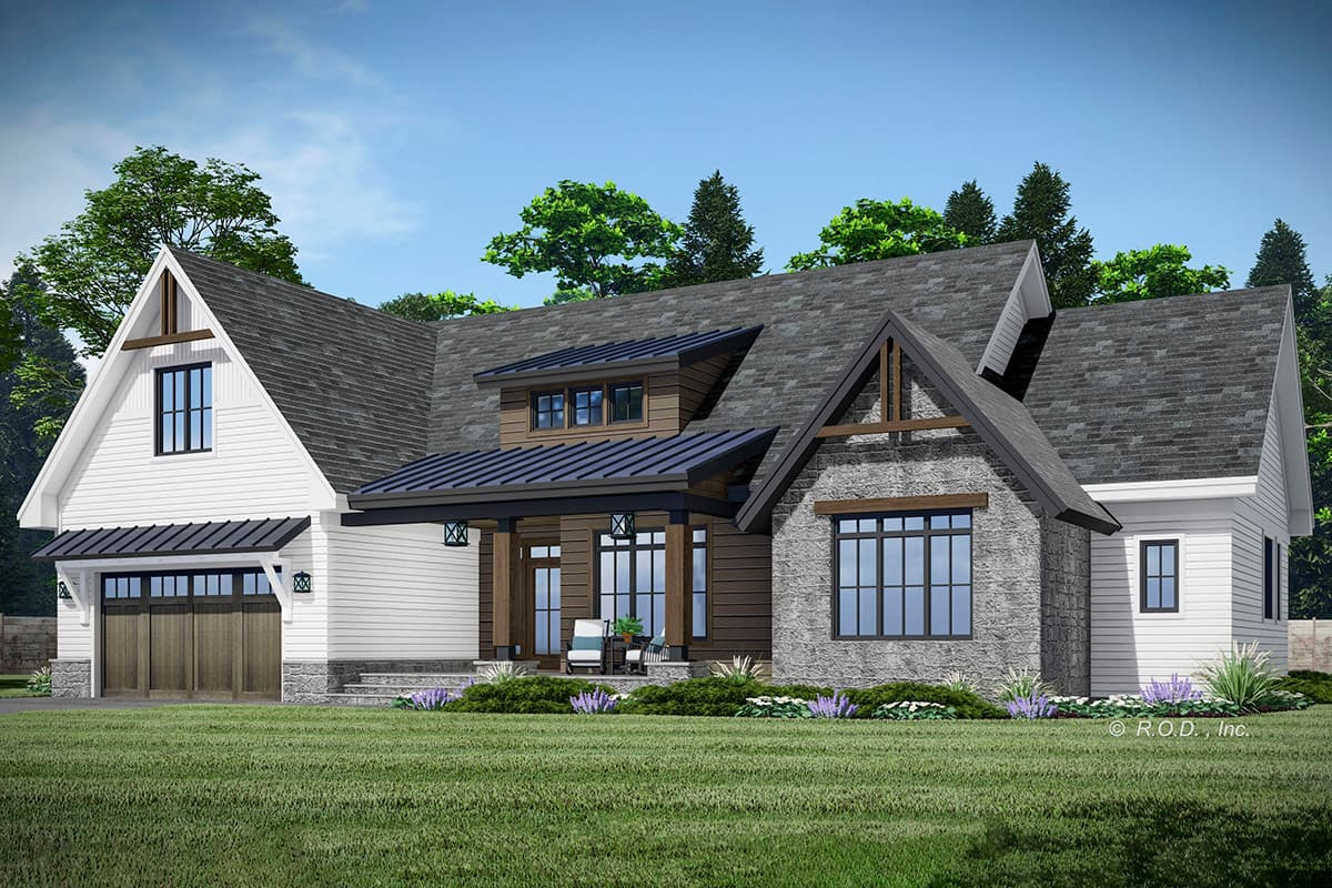 Plan 14369RK: One-Level Modern Farmhouse Plan Under 2300 Square Feet with Home Office - Image #6 - Country, Craftsman, Farmhouse, Modern Farmhouse, New American