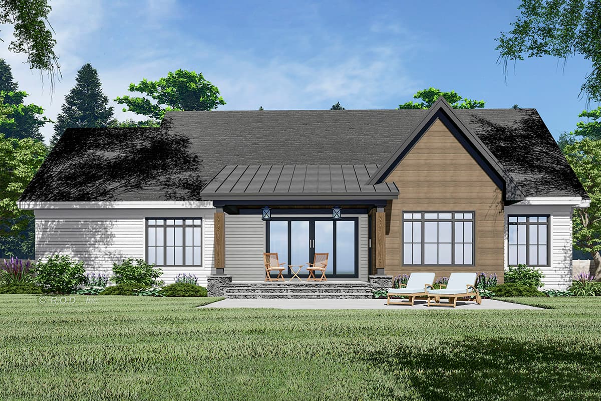 Plan 14369RK: One-Level Modern Farmhouse Plan Under 2300 Square Feet with Home Office - Image #10 - Country, Craftsman, Farmhouse, Modern Farmhouse, New American