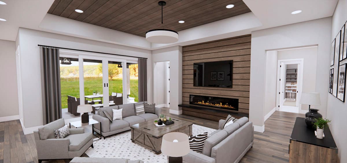 Plan 14369RK: One-Level Modern Farmhouse Plan Under 2300 Square Feet with Home Office - Image #18 - Country, Craftsman, Farmhouse, Modern Farmhouse, New American