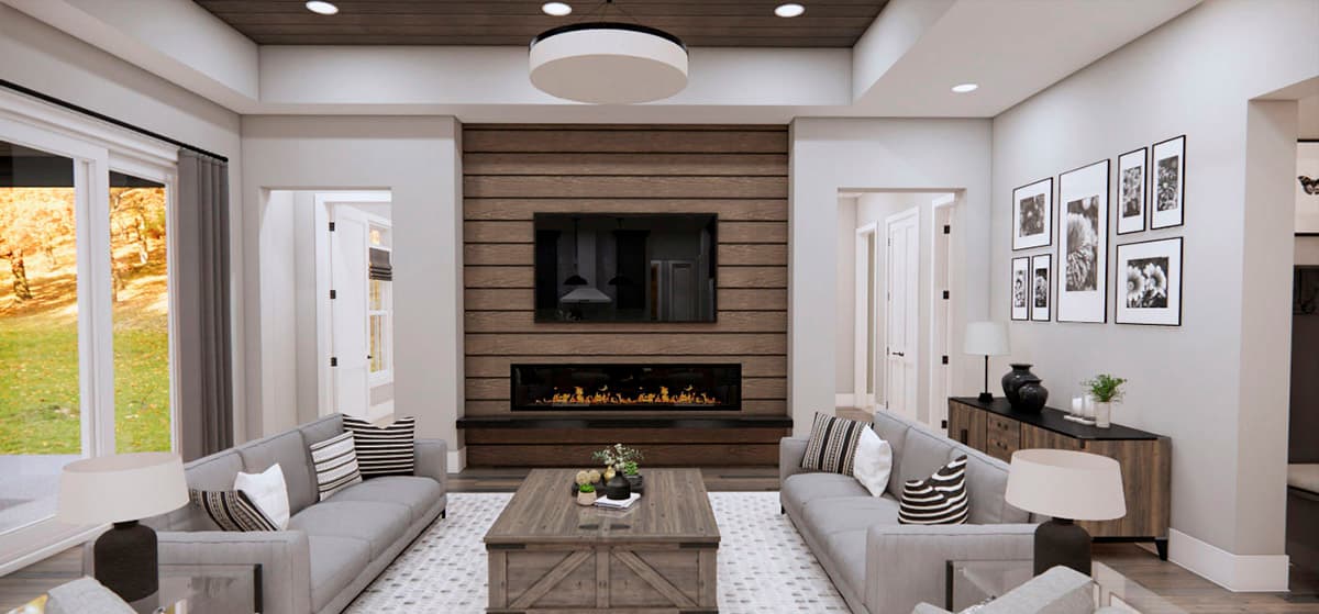 Plan 14369RK: One-Level Modern Farmhouse Plan Under 2300 Square Feet with Home Office - Image #20 - Country, Craftsman, Farmhouse, Modern Farmhouse, New American