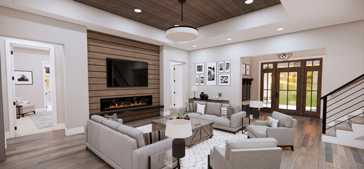 Plan 14369RK: One-Level Modern Farmhouse Plan Under 2300 Square Feet with Home Office - Image #21 - Country, Craftsman, Farmhouse, Modern Farmhouse, New American