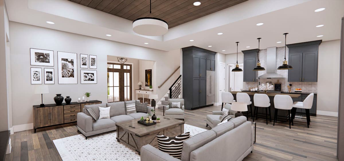 Plan 14369RK: One-Level Modern Farmhouse Plan Under 2300 Square Feet with Home Office - Image #22 - Country, Craftsman, Farmhouse, Modern Farmhouse, New American