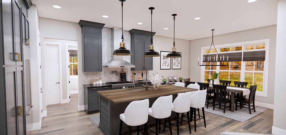 Plan 14369RK: One-Level Modern Farmhouse Plan Under 2300 Square Feet with Home Office - Image #23 - Country, Craftsman, Farmhouse, Modern Farmhouse, New American