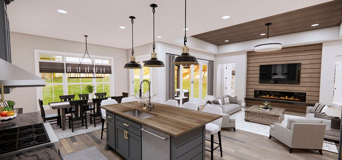 Plan 14369RK: One-Level Modern Farmhouse Plan Under 2300 Square Feet with Home Office - Image #24 - Country, Craftsman, Farmhouse, Modern Farmhouse, New American