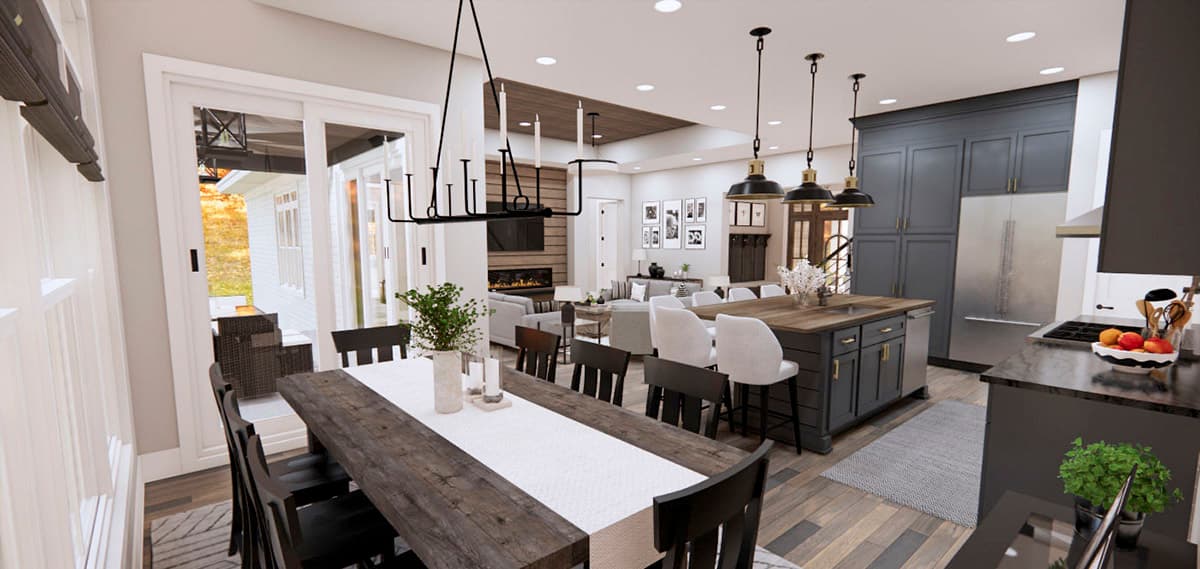 Plan 14369RK: One-Level Modern Farmhouse Plan Under 2300 Square Feet with Home Office - Image #25 - Country, Craftsman, Farmhouse, Modern Farmhouse, New American