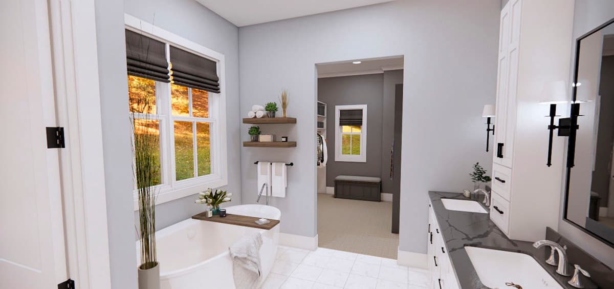 Plan 14369RK: One-Level Modern Farmhouse Plan Under 2300 Square Feet with Home Office - Image #35 - Country, Craftsman, Farmhouse, Modern Farmhouse, New American