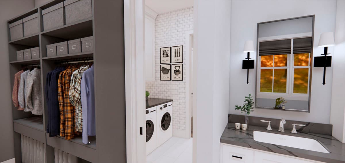 Plan 14369RK: One-Level Modern Farmhouse Plan Under 2300 Square Feet with Home Office - Image #37 - Country, Craftsman, Farmhouse, Modern Farmhouse, New American