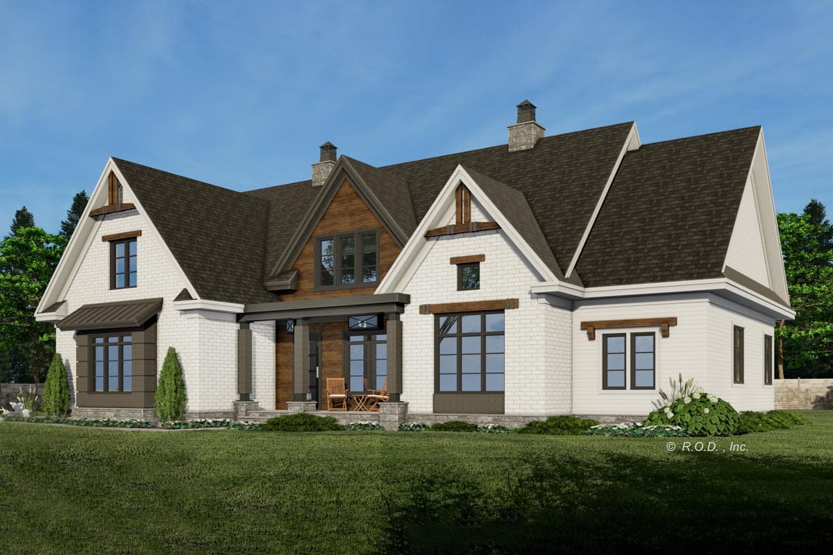 Plan 14371RK: 5-Bed Contemporary Farmhouse Plan Under 3300 Square Feet with Bonus Expansion - Image #4