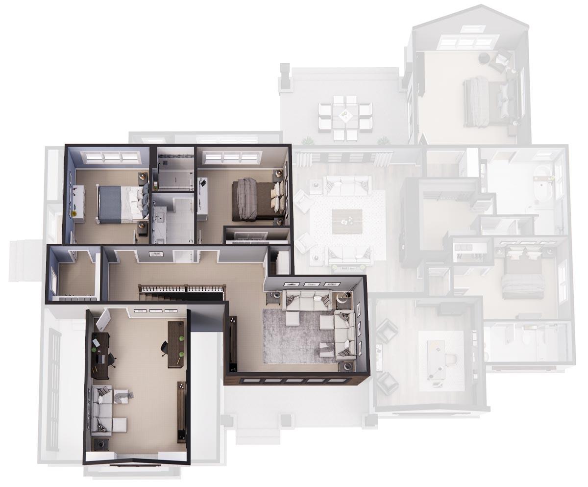 Plan 14745RK: 4-Bed Contemporary Farmhouse Plan Under 3300 Square Feet with Bonus Expansion - Image #50 - Country, Craftsman, Modern Farmhouse, New American, Rustic