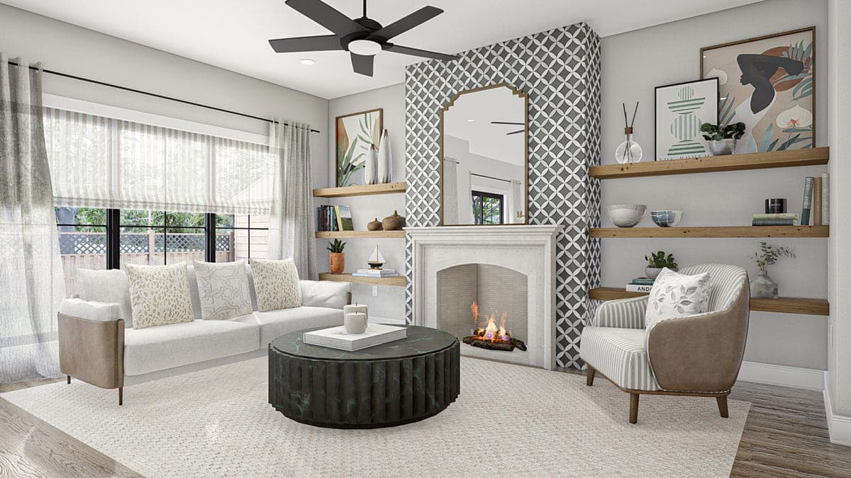 Plan 623200DJ: Modern Farmhouse Triplex House Plan with 3-Bed Units Under 1800 Square Feet - Image #10 - Country, Modern Farmhouse, New American, Traditional