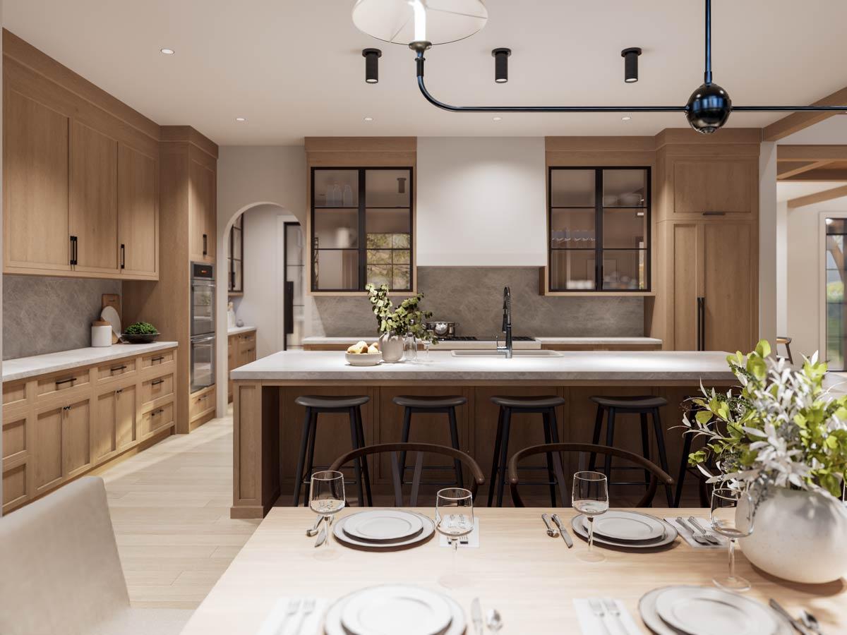 Plan 270068AF: 2-Story Transitional House Plan with Main Floor Master Bedroom and 3-Car Garage - Image #10 - Country, European, New American, Transitional