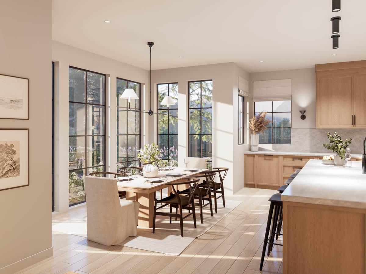 Plan 270068AF: 2-Story Transitional House Plan with Main Floor Master Bedroom and 3-Car Garage - Image #11 - Country, European, New American, Transitional