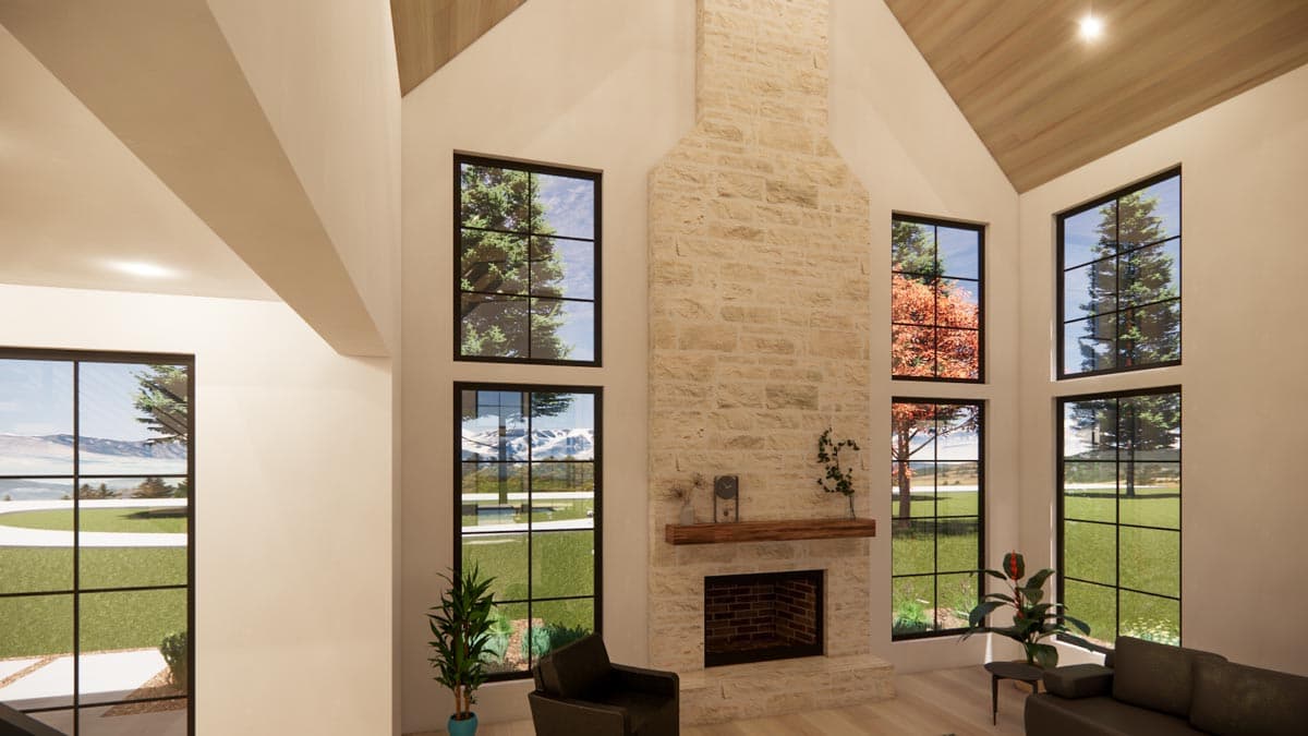 Plan 818044JSS: Modern Farmhouse Plan with Vaulted Great Room and Game Room - Image #10 - Contemporary, Country, Farmhouse, Modern Farmhouse, New American, Rustic, Scandinavian