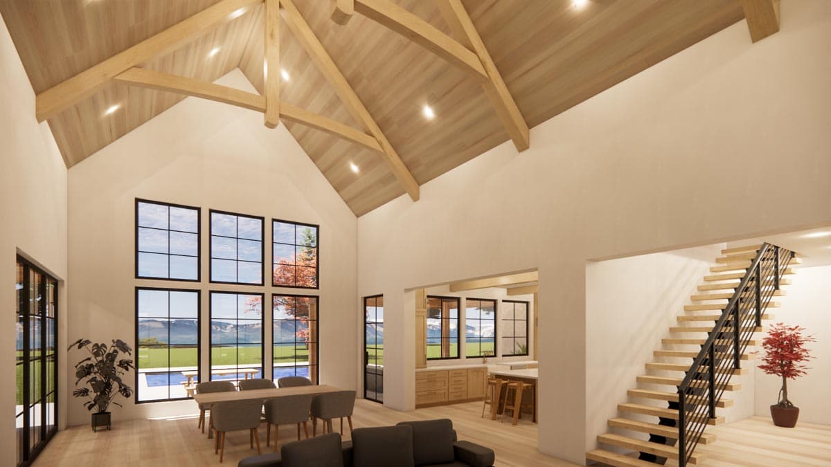Plan 818044JSS: Modern Farmhouse Plan with Vaulted Great Room and Game Room - Image #12 - Contemporary, Country, Farmhouse, Modern Farmhouse, New American, Rustic, Scandinavian