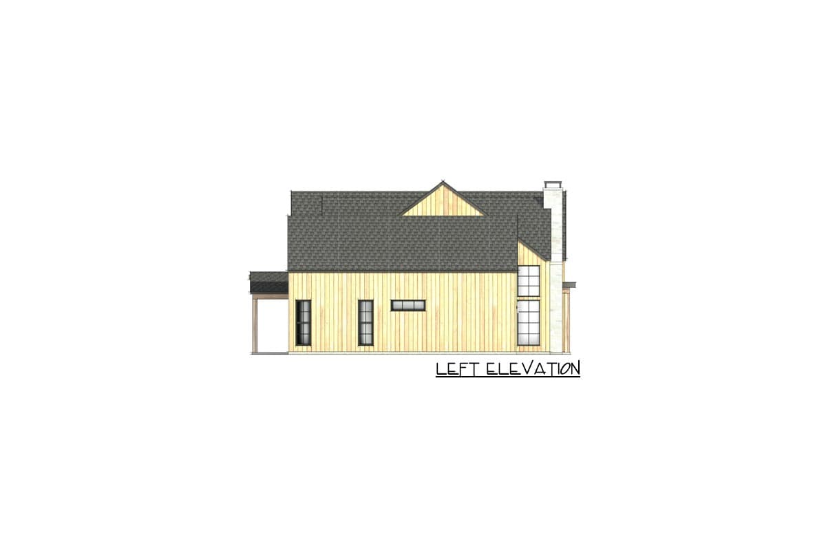 Plan 818044JSS: Modern Farmhouse Plan with Vaulted Great Room and Game Room - Image #27 - Contemporary, Country, Farmhouse, Modern Farmhouse, New American, Rustic, Scandinavian