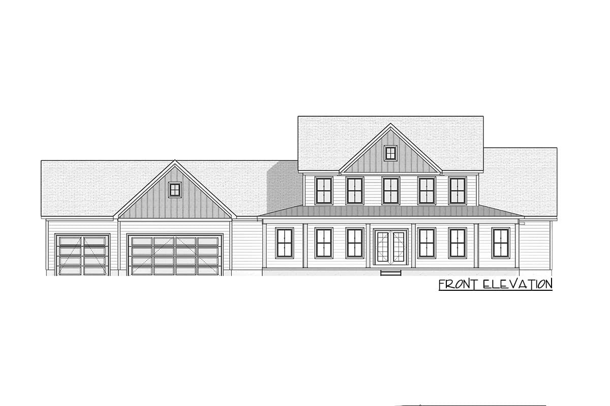 Plan 911028JVD: 2-Story Modern Farmhouse Under 2400 Square Feet with Expansive Front Porch - Image #16 - Country, Craftsman, Farmhouse, Modern Farmhouse, New American, Southern