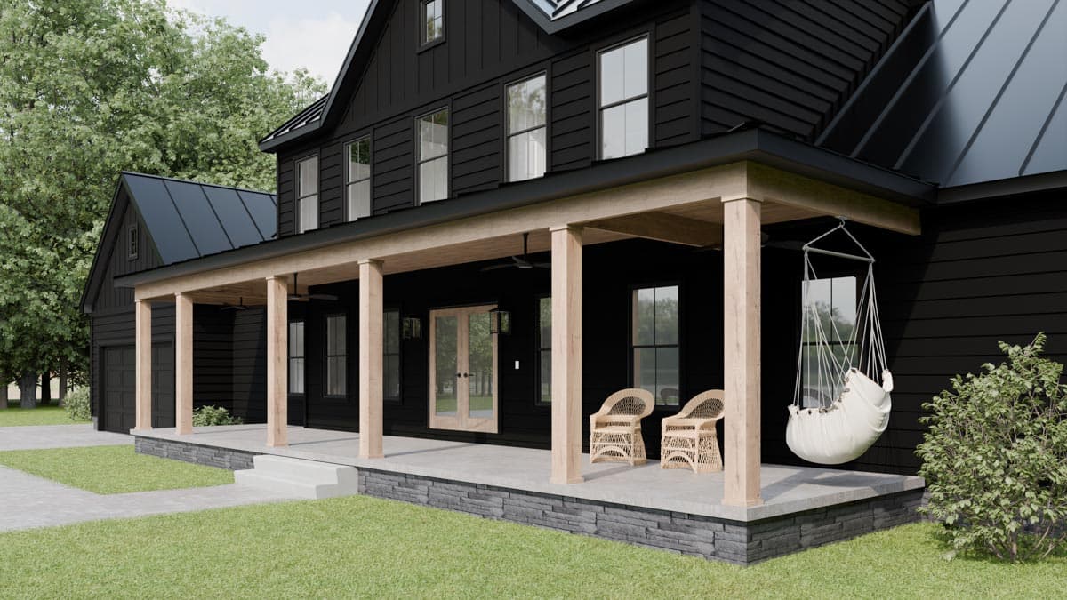 Plan 911028JVD: 2-Story Modern Farmhouse Under 2400 Square Feet with Expansive Front Porch - Image #6 - Country, Craftsman, Farmhouse, Modern Farmhouse, New American, Southern