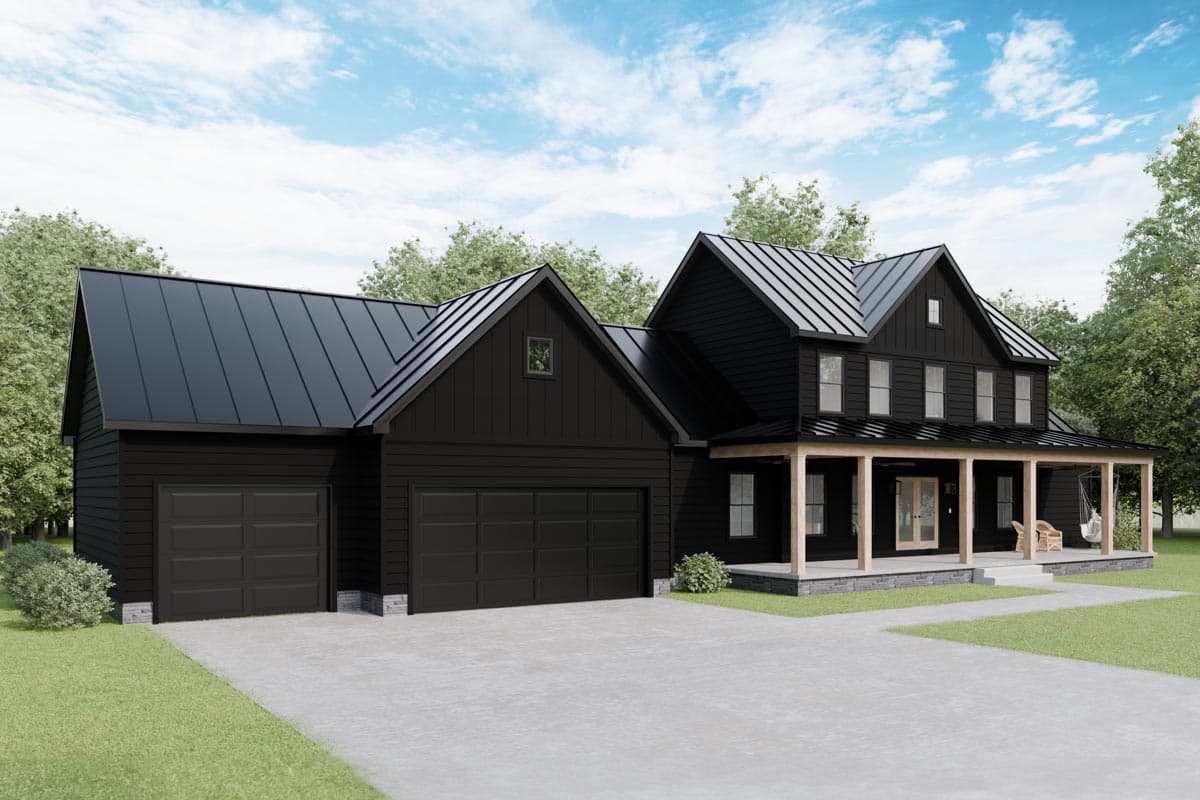 Plan 911028JVD: 2-Story Modern Farmhouse Under 2400 Square Feet with Expansive Front Porch - Image #7 - Country, Craftsman, Farmhouse, Modern Farmhouse, New American, Southern