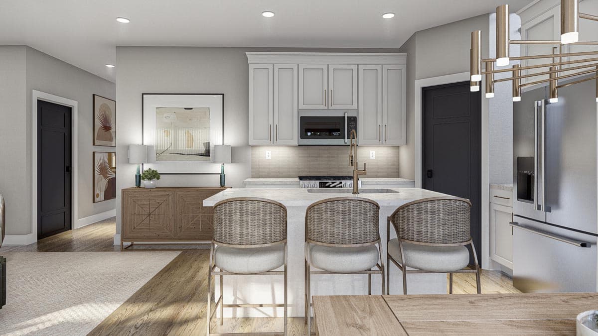 Plan 623204DJ: Modern Farmhouse Duplex with 3 Bed Units Just Over 1700 Square Feet Each - Image #10 - Contemporary, Modern Farmhouse, Traditional, Transitional